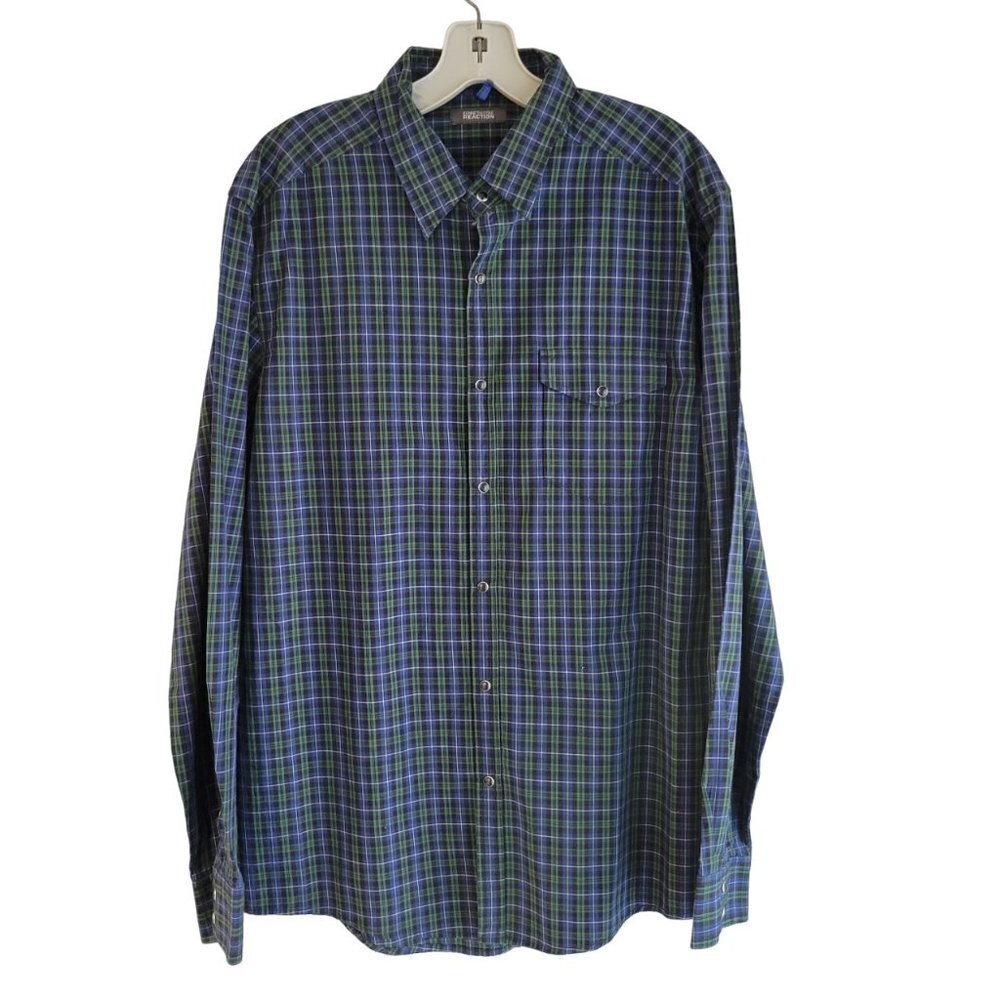 NWT Kenneth Cole Reaction Long Sleeve Button Down Size L